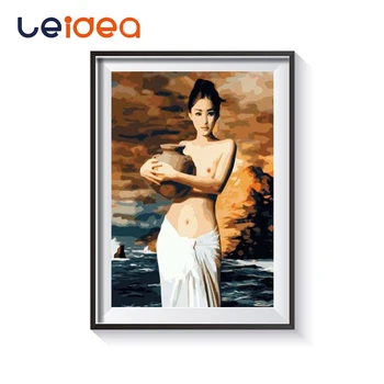 

pintura abstracta Digital Diy aceite de belleza pintura por números moderno figura arte de pared imagen para la