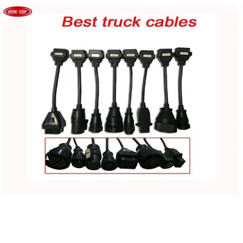

2pcs/lot truck Cables For WOW CDP Pro OBD2 OBDII trucks Diagnostic Interface Tool Full set truck Cables vd tcs cdp tools
