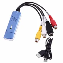 USB 2,0 DVR Захват аудио, видео-тюнеры адаптер для Win XP/7/8/10 с компакт-диска 720X480 HD пикселей Дисплей