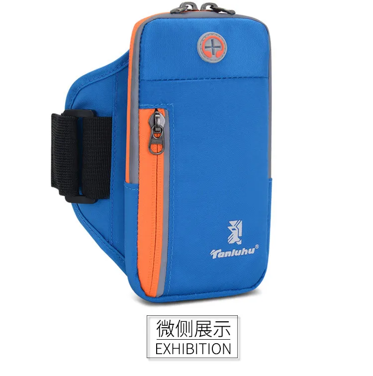 Сумка для бега TANLUHU 395, нейлоновая спортивная сумка для мобильного телефона, чехол для телефона, мужская и женская Регулируемая сумка на запястье, сумка на руку