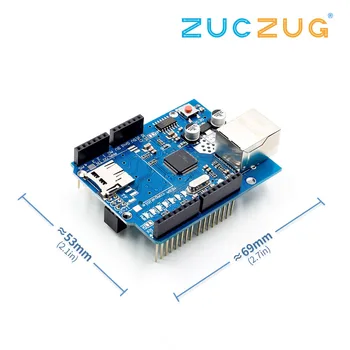 

Ethernet Shield W5100 Network Expansion Board Module For Main Board UNO R3 ATMega 328 1280 MEGA2560 With Micro SD One