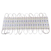 100 шт. Светодиодный модуль 3 светодиода 5050 led чип водонепроницаемый холодный белый цвет 8000 K супер яркость наружная рекламная лампа VR