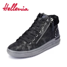 2018 new kids ankle boots for girls zip rivet fashion Children shoes PU leather Spring/Autumn black gray size 31-36 Hellenia 2018 new kids ankle boots for girls zip rivet fashion Children shoes PU leather Spring/Autumn black gray size 31-36 Hellenia