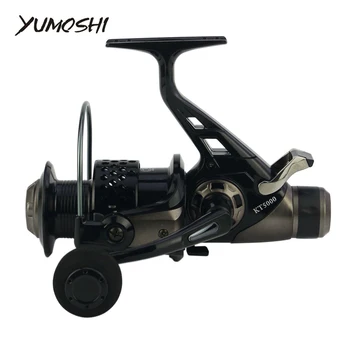 

2019 New Double Brake Spinning Reel Carp Fishing Feeder Reel 3000-8000 series Spinning wheel type Super Strong KT rocker boat