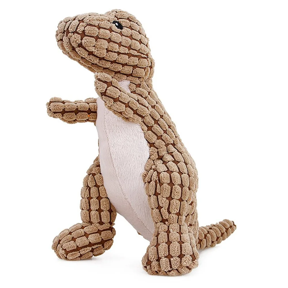 

creative pets toy puppy dog plush toy corn kernels filled dinosaur sound Squeaky Shape Toy Animal Chew dog cat gift