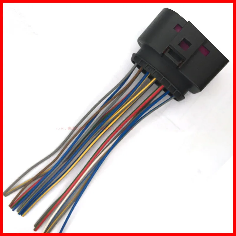 

4pcs/lot 14 Pin Xenon Headlamp Front Light Connector With Wire Pigtail Adatper Plug Socket 1J0 973 737 For VW Golf MK6 Skoda