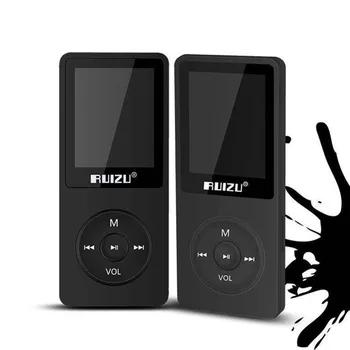 

100% English version Ultrathin MP3 Player with 8GB storage and 1.8 Inch Screen can play 80h, RUIZU X02