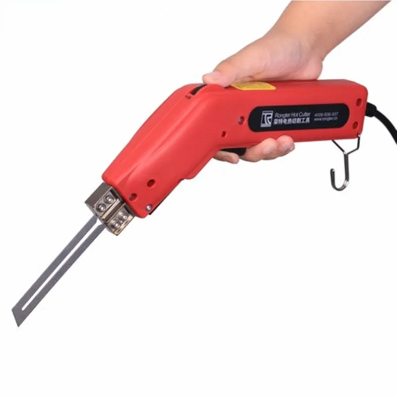 

220V 200W Hot Heating Knife Cutter Fabric Rope Electric Cutting Tools Heated Knife Thermal Cutting Equipment with 20cm Blade