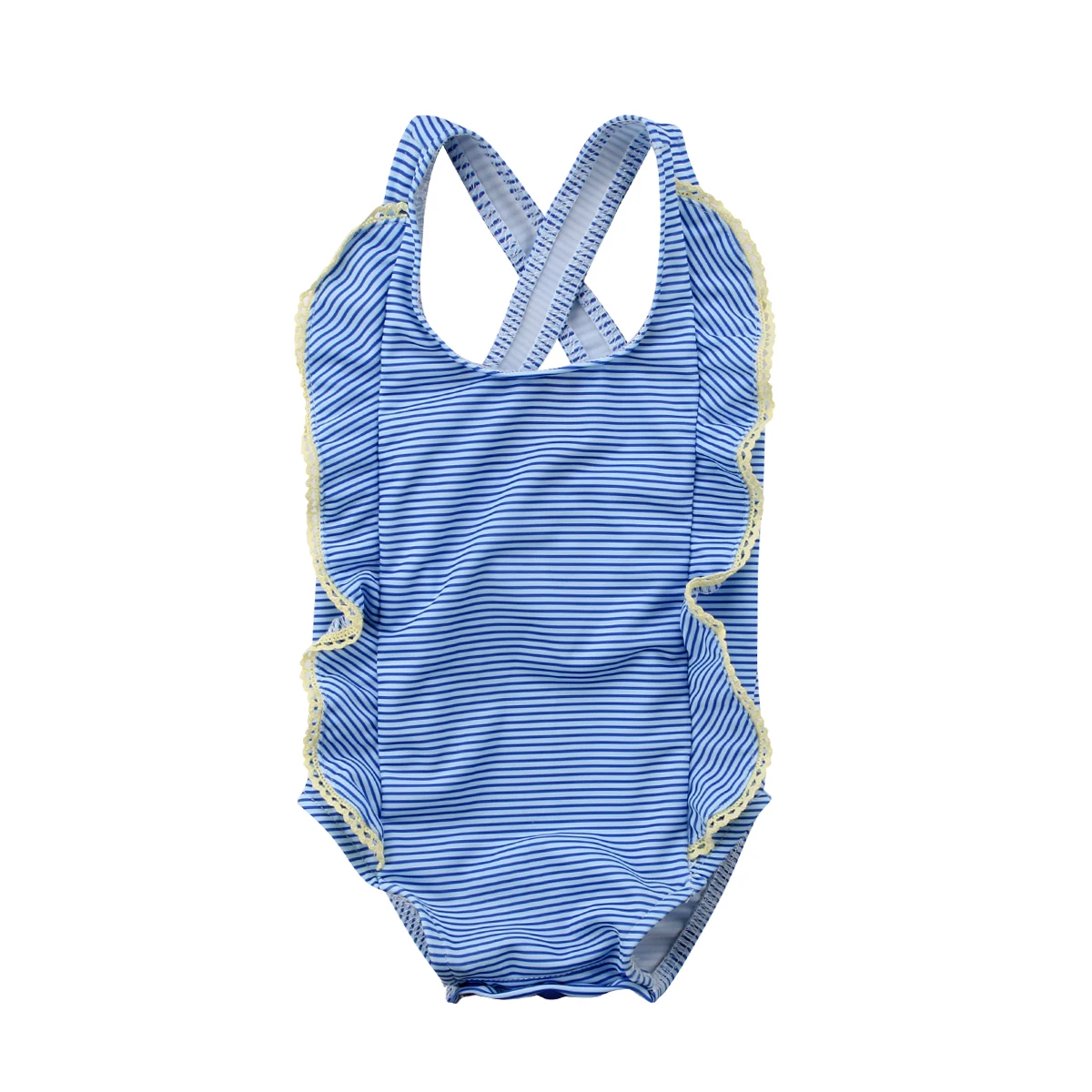 

Fashion Toddler Kids Baby Girls Striped Ruffles Sleeveless Bikini Swimwear Swimsuit Bathing Suit Beachwear 0-24M