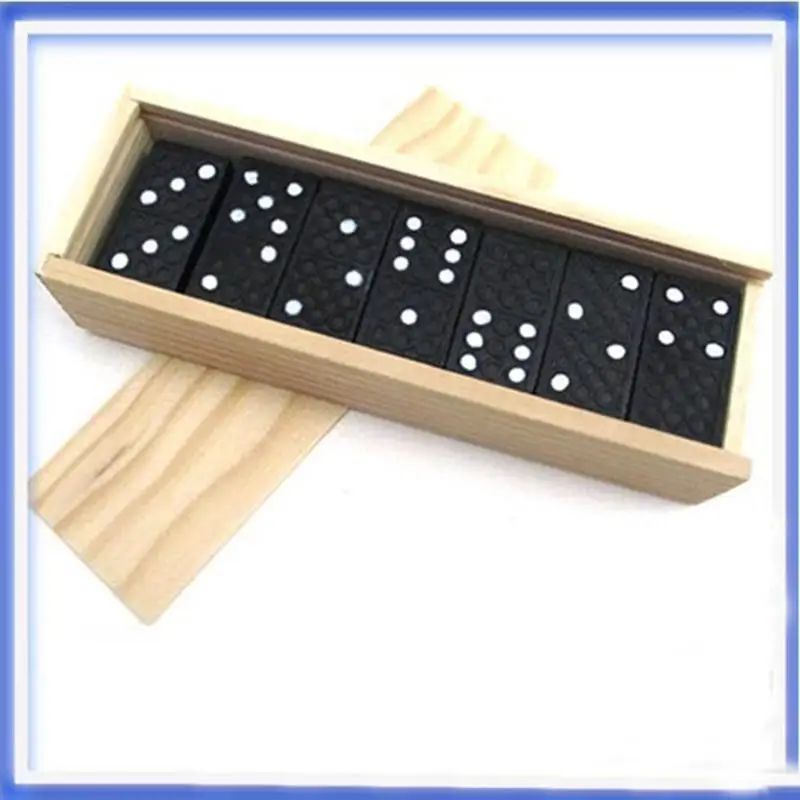 

28pcs/set New Fun Wooden Board Standard Domino Games Play Set Traditional Board Travel Funny Table Game Kid ChildrenGifts