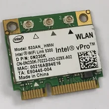 SSEA для Intel wifi Link 5300 AGN 533AN_HMW Половина мини PCI-E 2,4/5 ГГц 802.11n беспроводная карта для asus/dell/acer