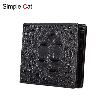 

Men Wallets Alligator Pattern MaleThin Wallet Short Leather Crocodile Wallet For Credit Card With Coin Holder Designer