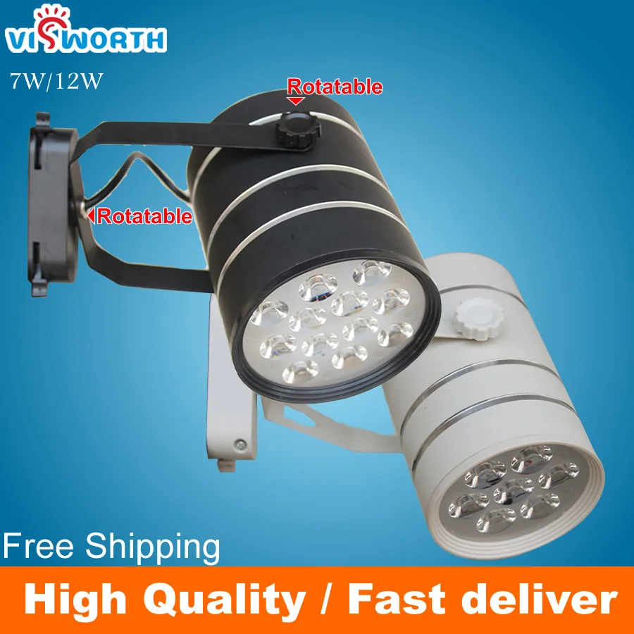 

7w 12w track light high power spot light ceiling LED Track Rail Light Fixture 220v spot wall lamp spotinght for store/shopping