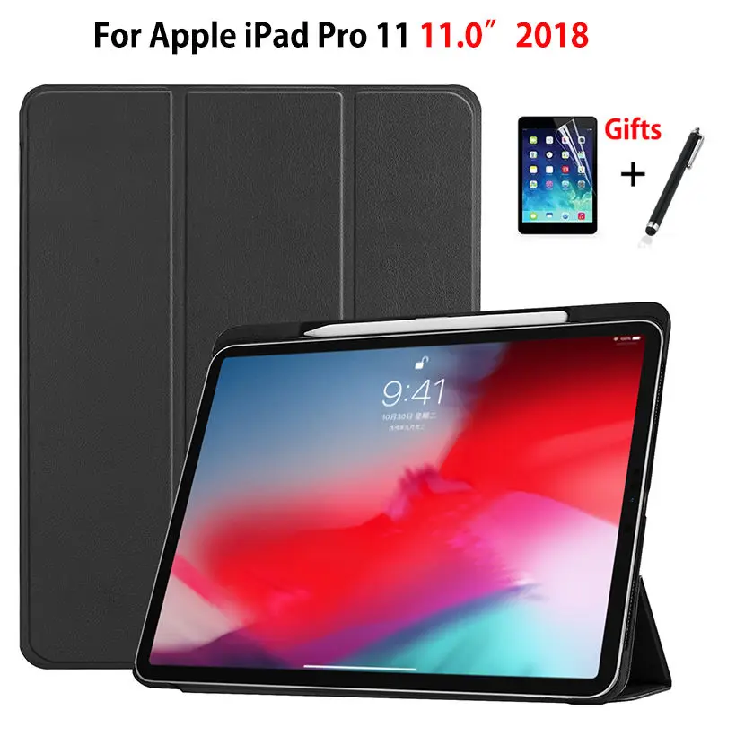Чехол для iPad Pro 11 дюймов (2018 дюйма) умный чехол с держателем карандашей нового 2018