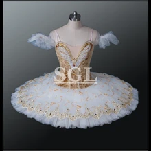 Женская балетная юбка-пачка золотистого цвета, распродажа, размер на заказ, детская профессиональная юбка-пачка для выступлений AT1059