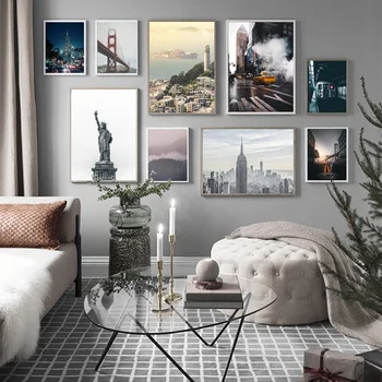 

Forest Bridge New York City Landscape Wall Art Canvas Painting Nordic Posters And Prints Wall Pictures For Living Room Decor