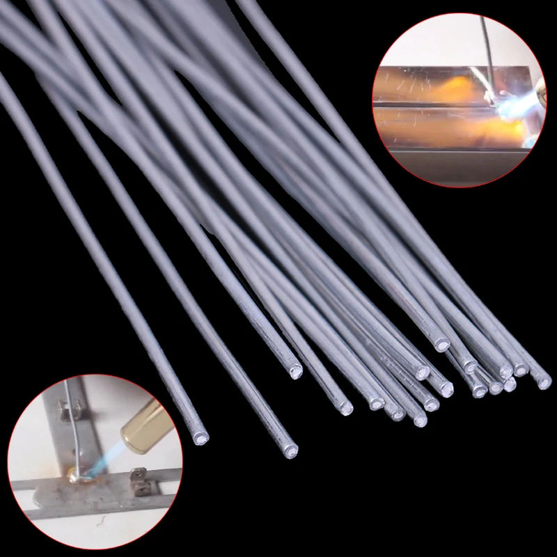 

10Pcs/lot Flux Cored Aluminum Welding Electrodes Low Temperature Brazing Rods 500mm