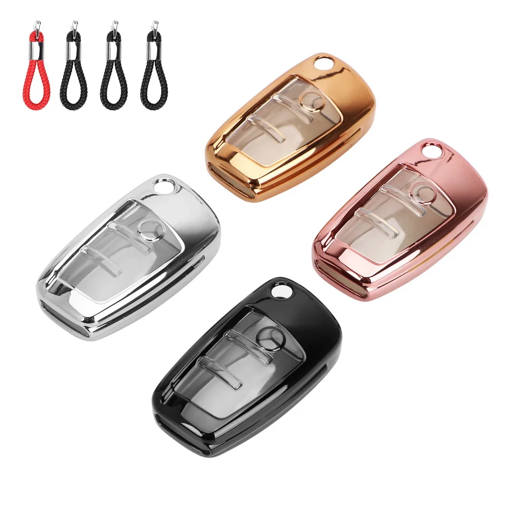 Car Key Case Fob Auto Accessories For Audi Q3 A4L A6L Q5 Q7 A1 A3