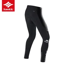 Santic брюки мужские велосипедные штаны с Италии 4D Губка Pad дышащие весенние летние велосипедные спортивные брюки Pantalon Ciclismo
