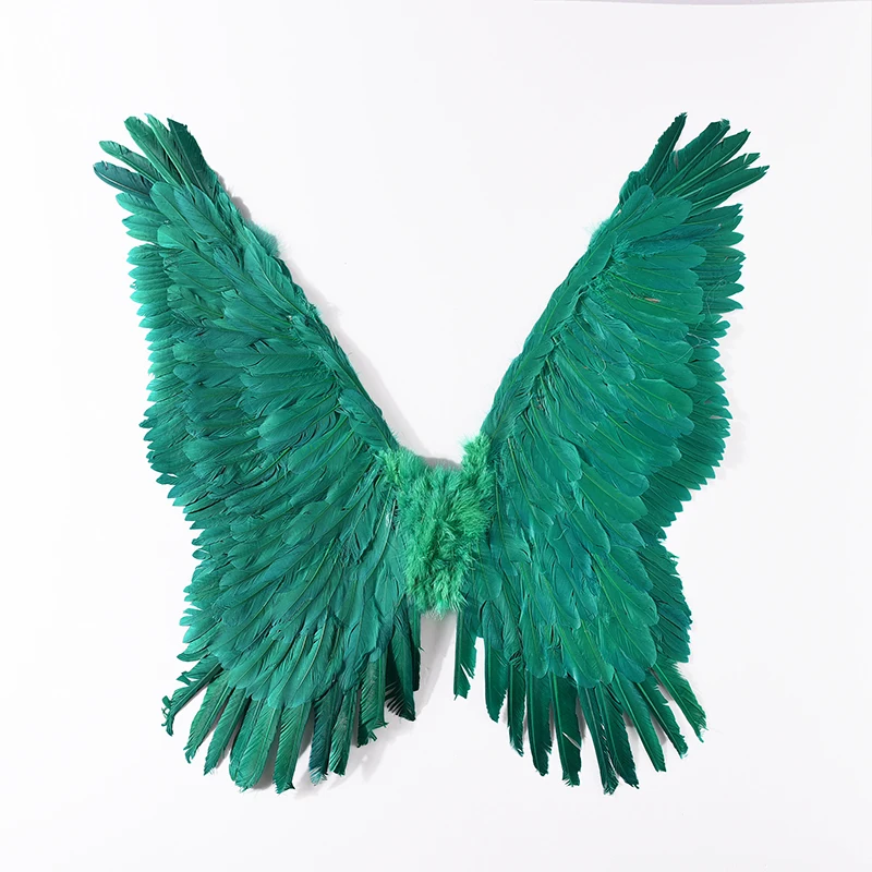 80*80 см вечерние крыло Косплей ангел и дьявол цвета, декорированной крыльями из перьев с братьями или колледж карнавальный костюм мяч