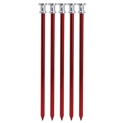 5 in 1 Red Aluminum font b Tent b font Peg