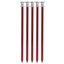 5 in 1 Red Aluminum font b Tent b font Peg