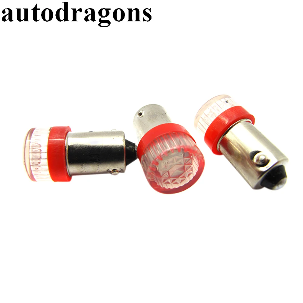 Autodragons 100 шт. Ba9s #44 штык AC 6 В/6,3 В 2*5630 SMD + без каблука Кепки светодиодный пинбол света лампа Super White не ореолы
