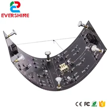 Evercollectvision HD SMD2121 256x128 мм 64x32 точек мягкий внутренний P4 гибкий полноцветный светодиодный модуль для использования вокруг светодиодный экран