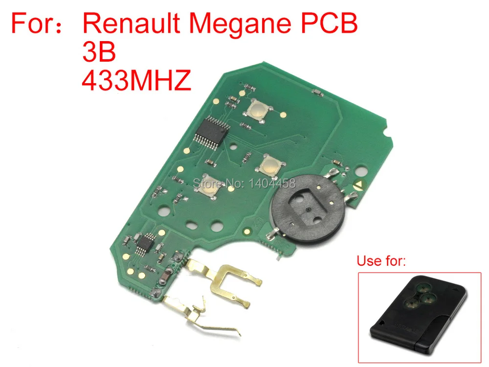 Renault Megane пульт дистанционного управления 3 кнопки 433 МГц, дистанционный стартер, смарт-система запуска автомобиля