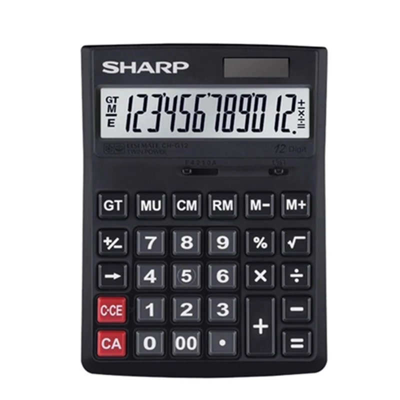 SHARP Genuine CH-G12 Calculator Large Screen Solar Financial Accounting Business Office Computer | Компьютеры и офис
