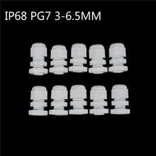 IP68 PG7 3-6,5 мм водонепроницаемый нейлоновый кабельный ввод без Водонепроницаемая прокладка пластиковый кабельный ввод высокое качество