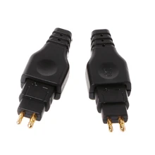 1 Pair Copper Plated Headphone Plug For Sennheiser HD565 HD650 HD600 HD580 HD25 5n ofc pure copper hd580 hd600 hd650 hd25 hd25 1 hd25 1 ii headphone upgraded cable