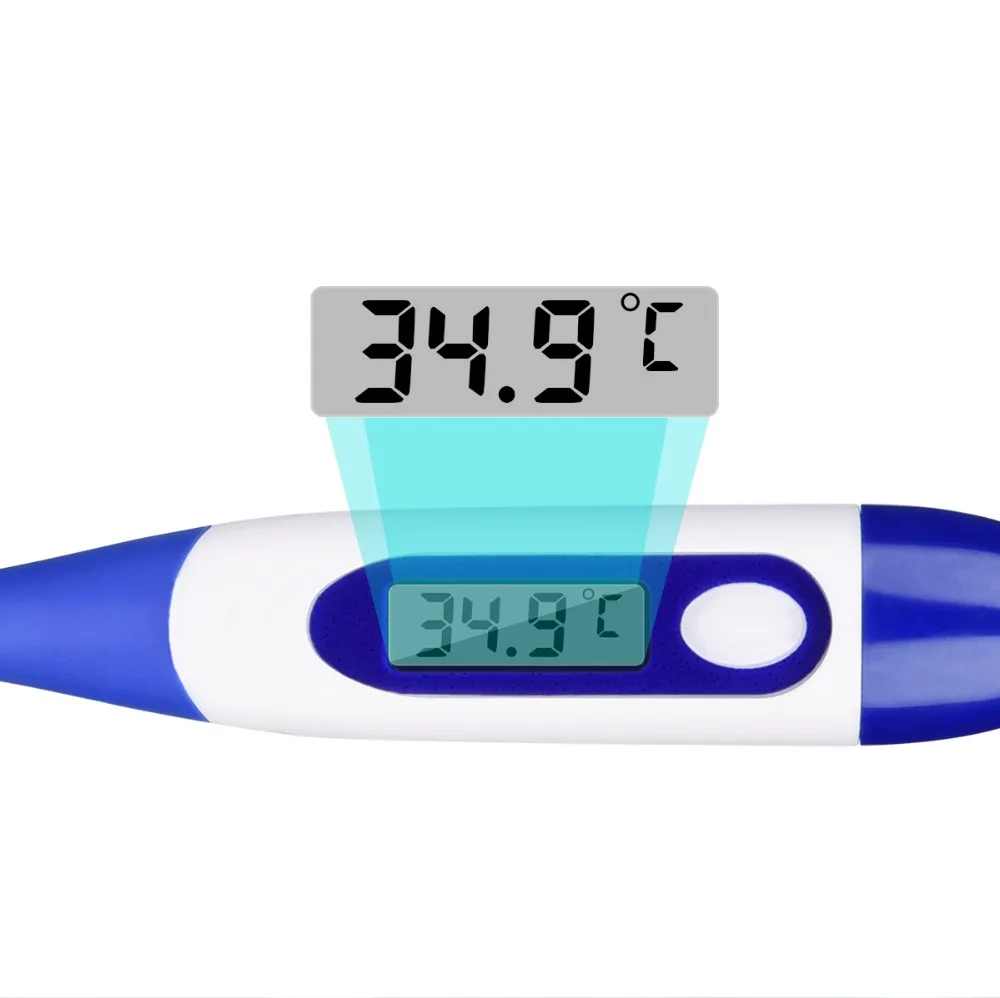 Цифровой Детский термометр, Электрический термометр для подмышек и рта, точный водонепроницаемый термометр с мягким наконечником, датчик температуры для детей 0