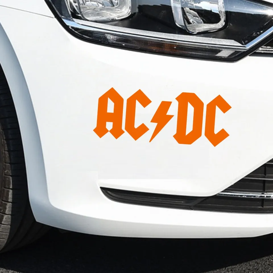 Смешная ACDC Автомобильная наклейка и Наклейка 3D Автомобильная мультяшная виниловая наклейка светоотражающая Автомобильная наклейка аксессуары для стайлинга автомобиля Наклейка s