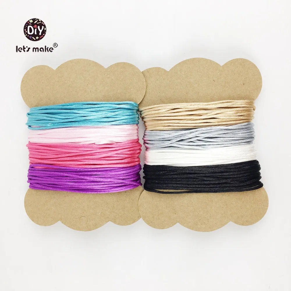 

Let's Make Satin Nylon Cord Perfect For Teething Or Sensory Necklaces 40m Craft Supplies & Tools Silicone Teething Necklace Cord