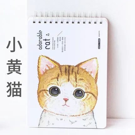 16K sketchbook, art hand-painted blank Iron coil sketchbook, cute cartoon Painting book Thicken children's graffiti paper 80pcs - Цвет: 4