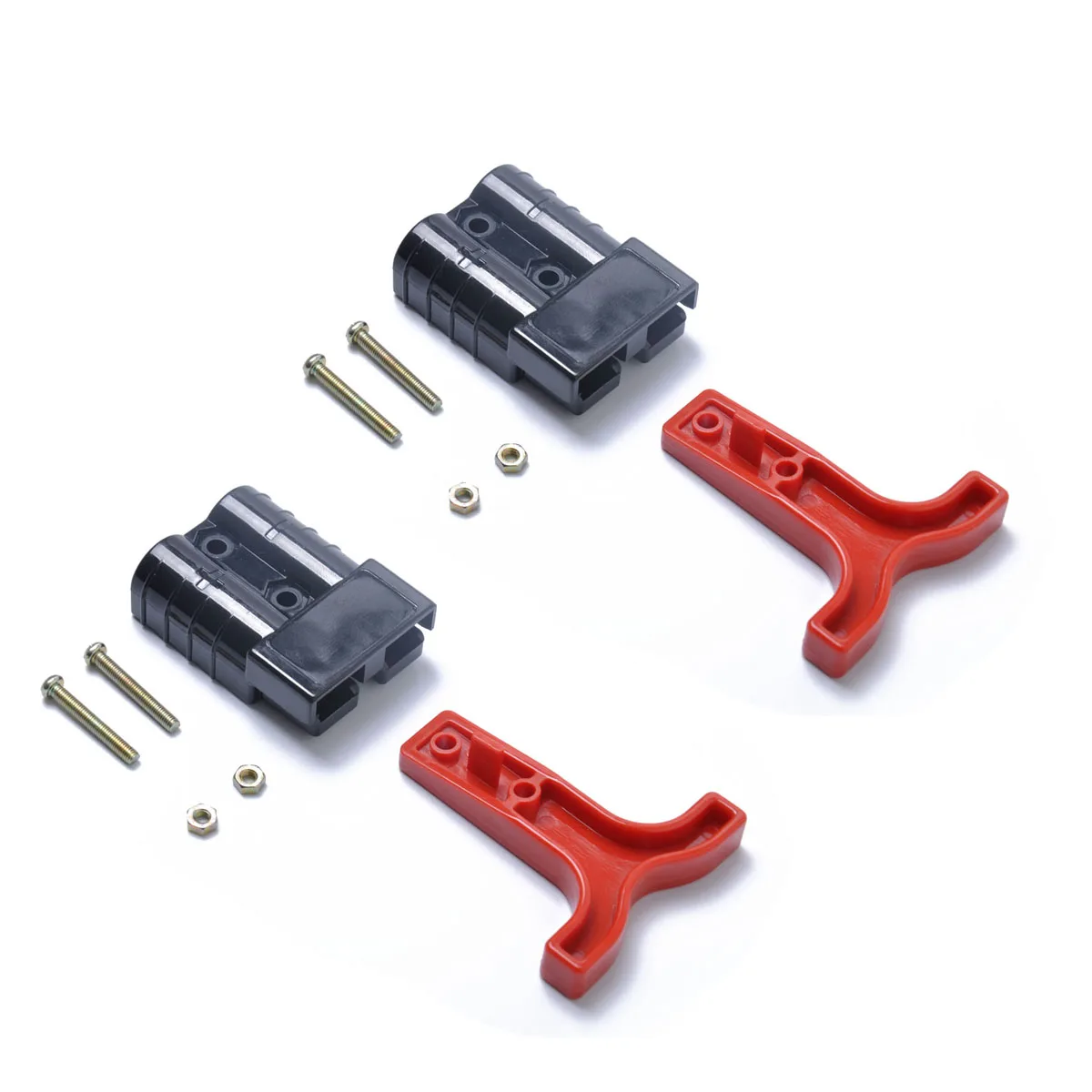 

Universal 2pcs 10-12 AWG 50A Battery Connect Connector Plug For Forklift Winch Trailer Driver Electrical Automobiles Accessories