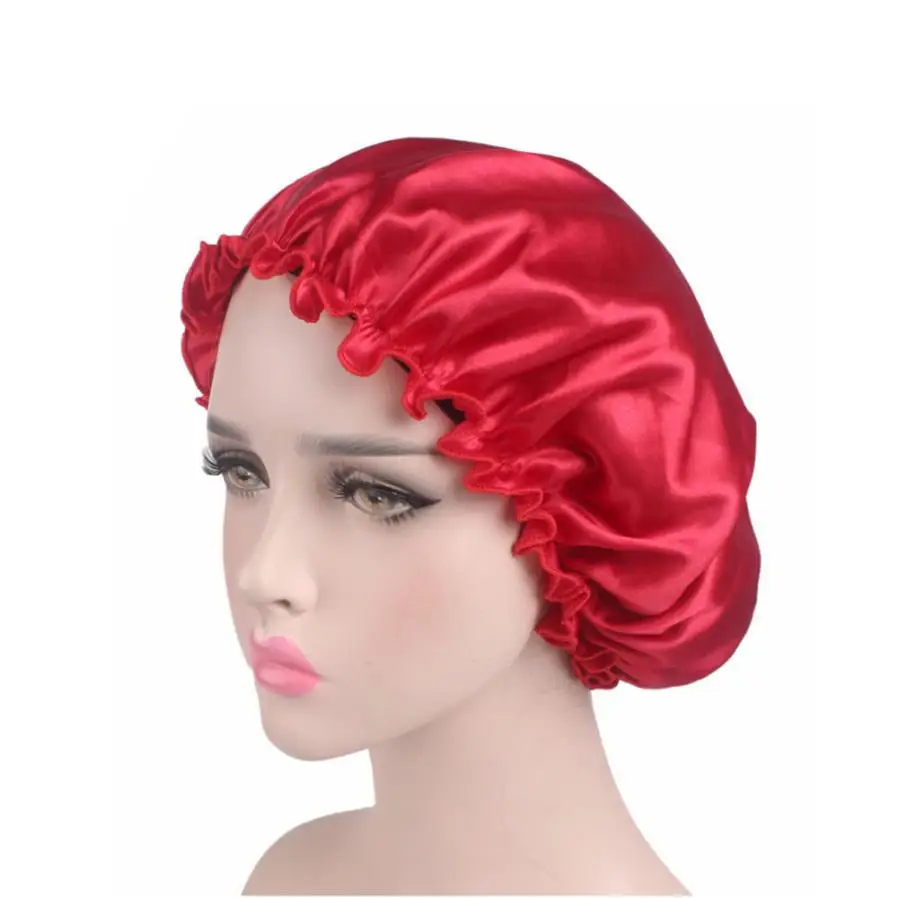 Теплая шляпа из сатина и атласа для женщин 18AUG15 - Цвет: Red