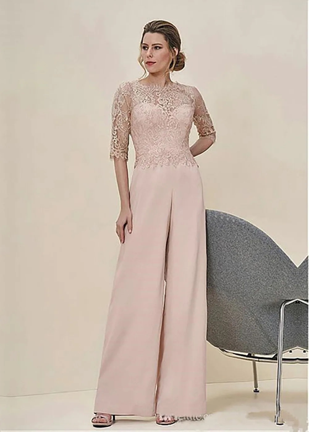 lace jumpsuit for wedding guest