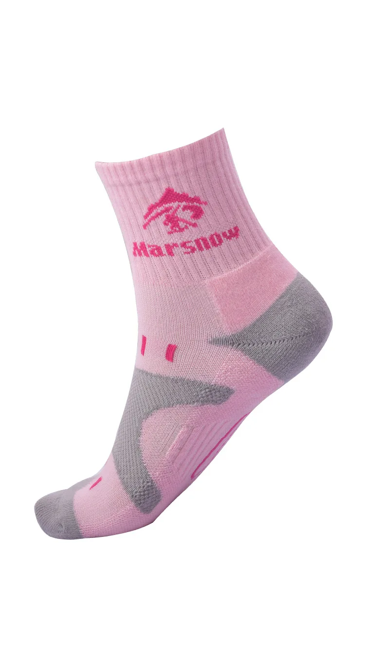 Зимние Лыжные носки, зимние походные носки для мужчин, женщин и детей, уличные носки для бега, велоспорта, сноуборда, катания на лыжах, теплые носки - Цвет: Child pink