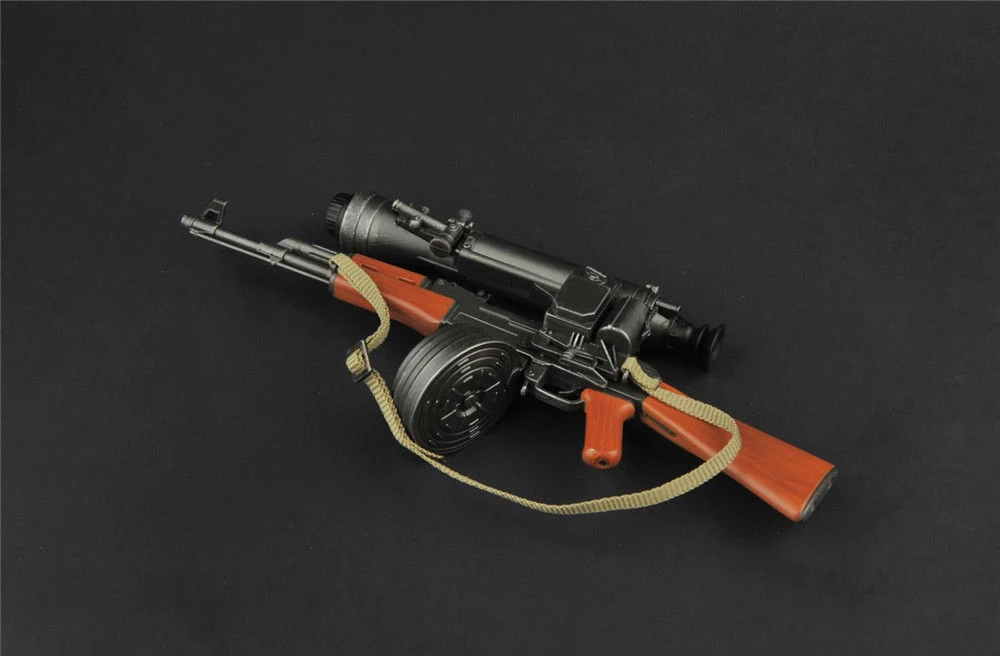 1:6 масштаб игрушки ZY2007 1/6 пластиковый пистолет Модель AK47 Оружие Игрушка с ножом модель аксессуары для 1" Экшн фигурки аксессуары