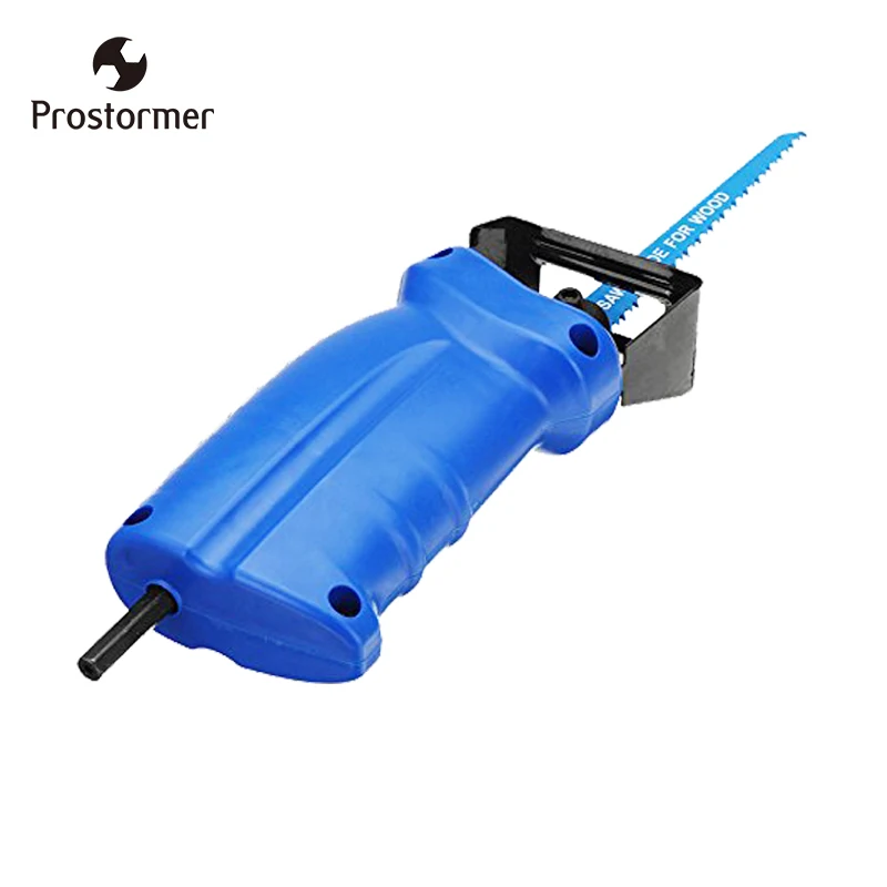 Goedkoop Prostormer reciprozaag Metalen Snijden hout Snijden Tool elektrische boor attachment met 3 bladen power tool accessoires