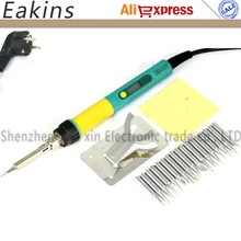 936d обновление CXG 936d+ ЖК-Цифровая Электрическая паяльная станция с регулируемой температурой EU/US/AU plug 100 Вт+ 17/шт. 900 м паяльный наконечник