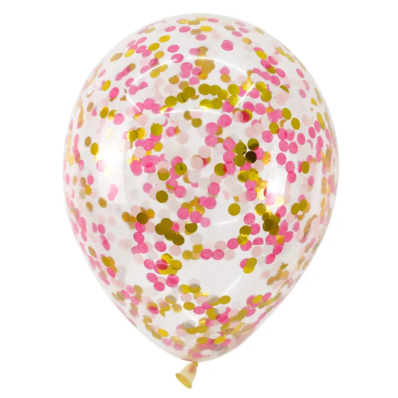 10 шт., прозрачные воздушные шары, Золотая Звезда, конфетти из фольги, прозрачные воздушные шары с днем рождения, детский душ, украшения для свадебной вечеринки, Globos - Цвет: Confetti  Style 10pc