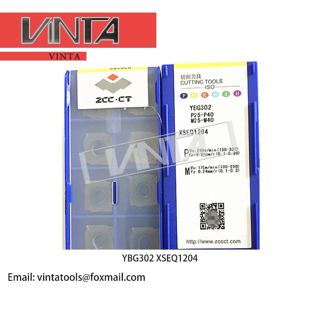 Freeshipping10pcs/коробка YBG302 XSEQ1202 XSEQ1203 XSEQ12T3 XSEQ1204 XSEQ12T4 ЧПУ вкладыши для твердосплавного фрезерования лицо и Бокорезы SMP01