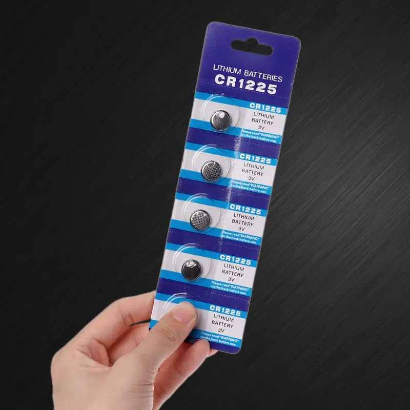 5 шт. 12 мм литиевая батарея CR1225 электронные кнопочные батарейки 3 в LM1225 BR1225 KCR1225 CR