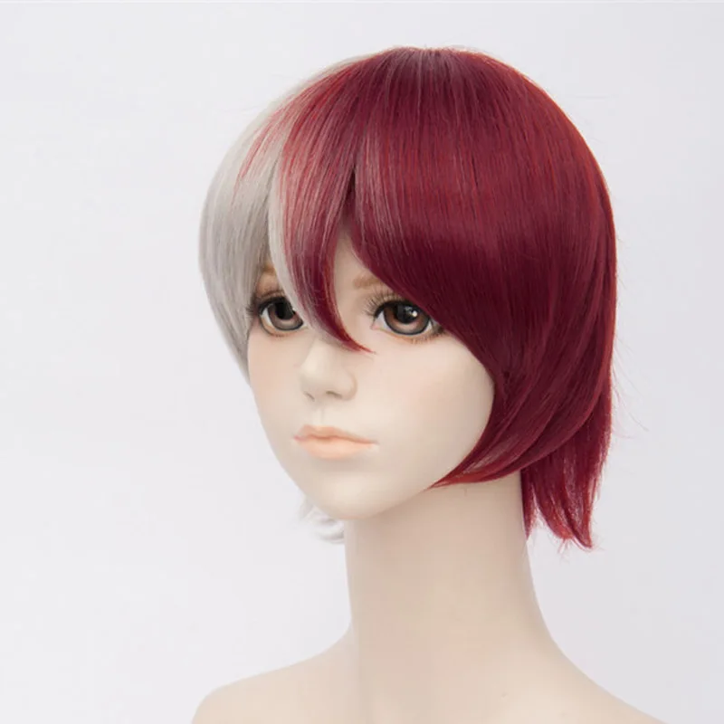 Coshome Boku No Hero Academia Cosplay Wigs My Hero Academia Izuku Midoriya Ochako Green Yellow And Red Men Women Short Hair (7)