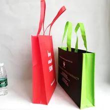 500 шт./лот ручная многоразовая сумка для покупок нетканый тотализатор сумка для одежды бутиков упаковка для обуви