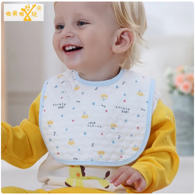 2 pieces clothes for boys bandana bibs scarf for children baby bib towels food waterproof Bibs