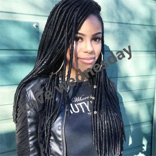 Source 20inch Soft Dreadlocks Crochet Braids Jumbo Dread Hairstyle Ombre  Synthetic Faux Locs Braiding Hair Extensions on malibabacom